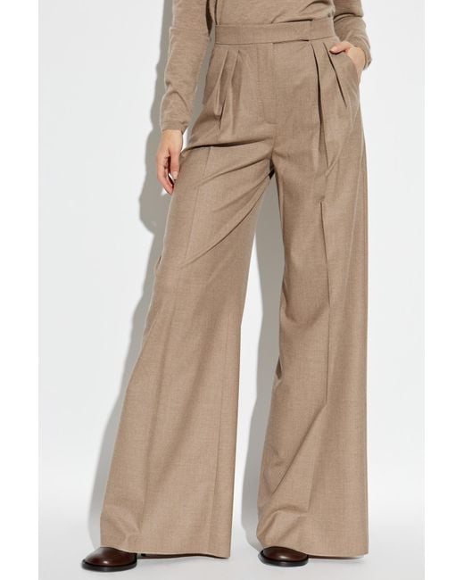 Max Mara Brown Creased Trousers 'Zulia'