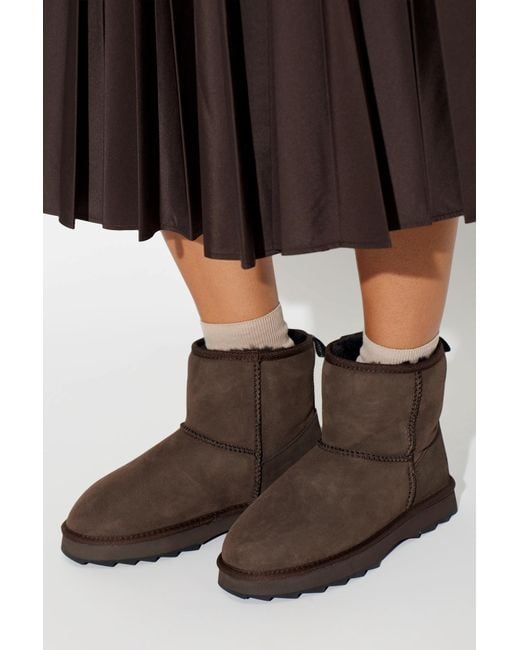 EMU Brown Suede Snow Boots 'Sharky Mini'