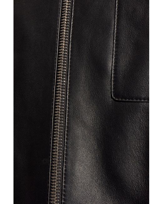 Yves Salomon Black Leather Jacket, for men