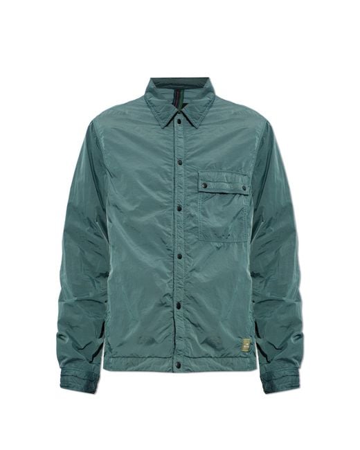 Paul Smith Green Jacket With Logo Patch for men