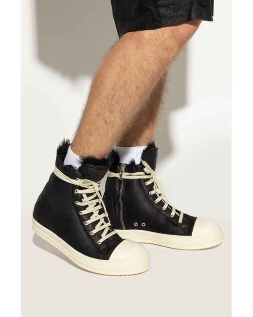 Rick Owens Black Sports Shoes 'Lshc' for men