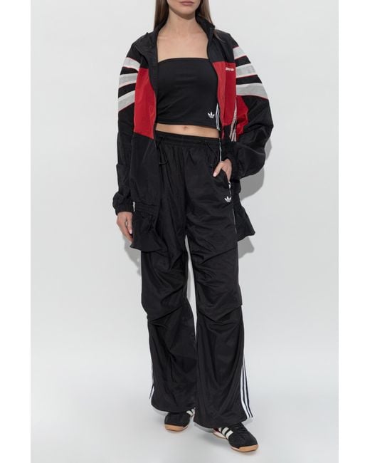 Adidas Originals Black Top With Exposed Shoulders