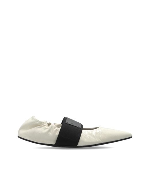 Givenchy White 'Crush' Ballerinas