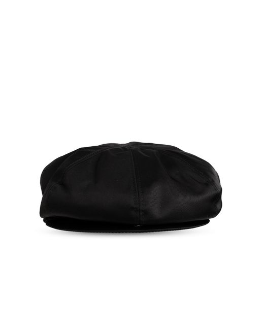 Moschino Black Flat Cap