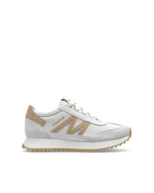 Moncler White "Pacey2" Sports Shoes for men