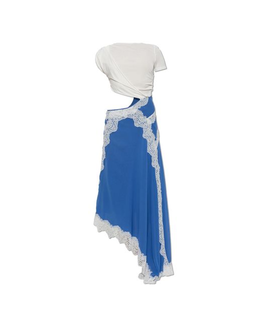 Christopher Esber Blue 'Verve Twisted Tee' Dress