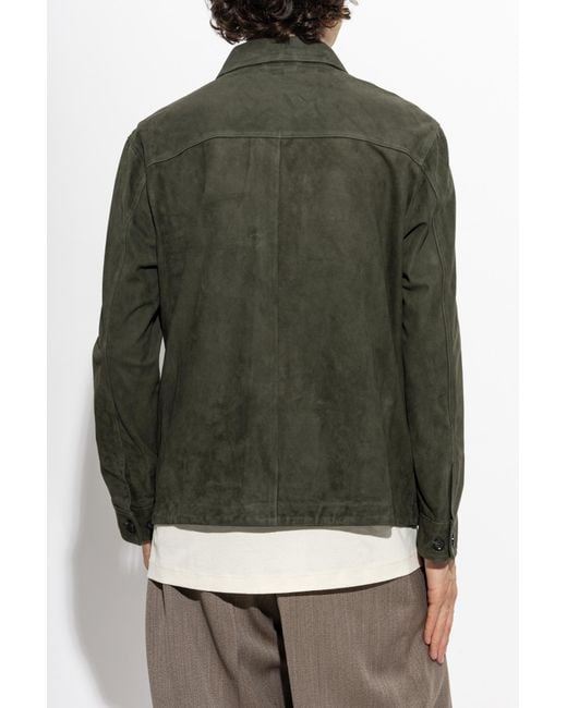 Arma Green Leather Jacket 'Mex' for men