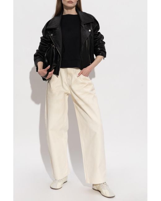 Victoria Beckham Black Loose-Fit Sweatshirt