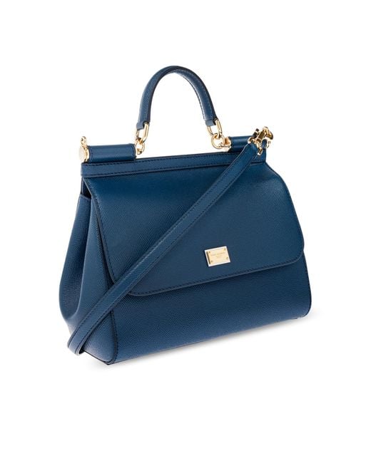 Dolce & Gabbana Blue Handbag "Sicily Large"