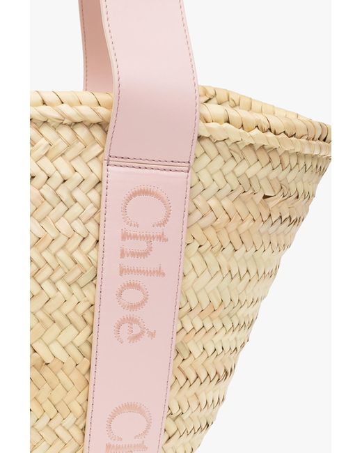 Chloé Pink ‘Basket Medium’ Shopper Bag