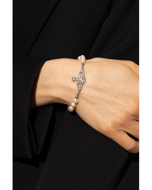 Vivienne Westwood White Bracelet With Logo