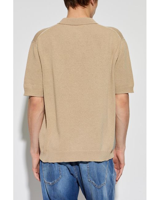 DSquared² Blue Polo With Pocket for men