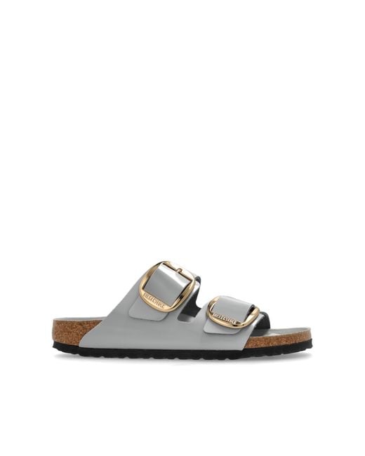 Birkenstock White Sandals 'Arizona Big Buckle'
