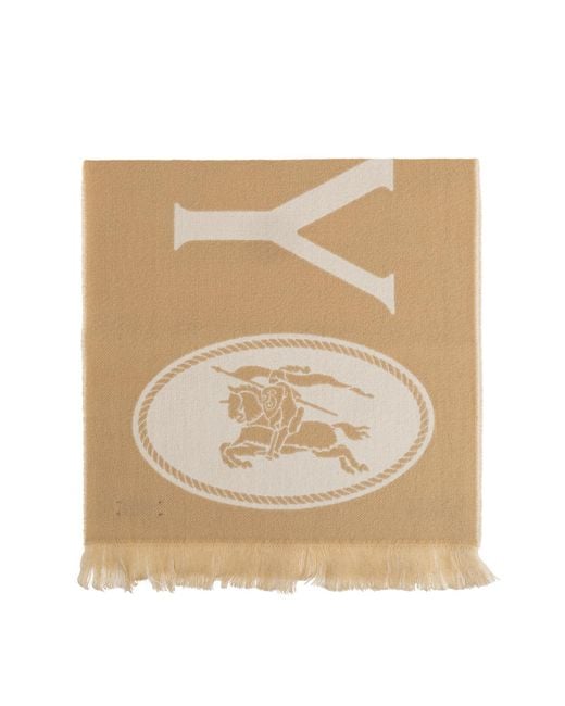 Burberry Natural Wool Scarf