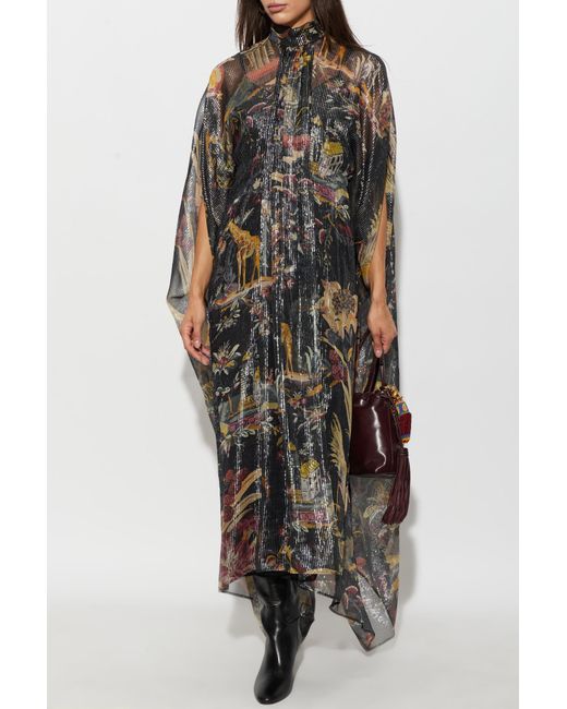 Etro Black Dress With Lurex Thread