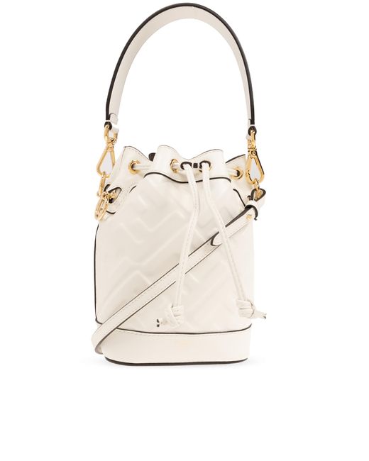Fendi White 'mon Tresor Mini' Shoulder Bag,