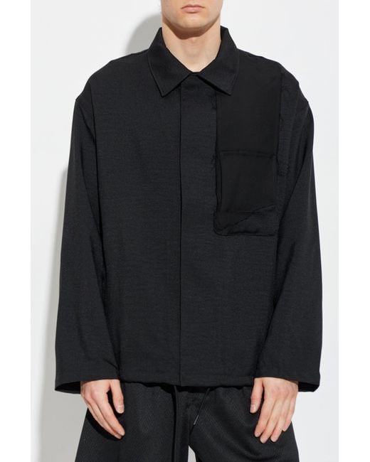 Y-3 Black Jacket With 'Vintage' Effect for men