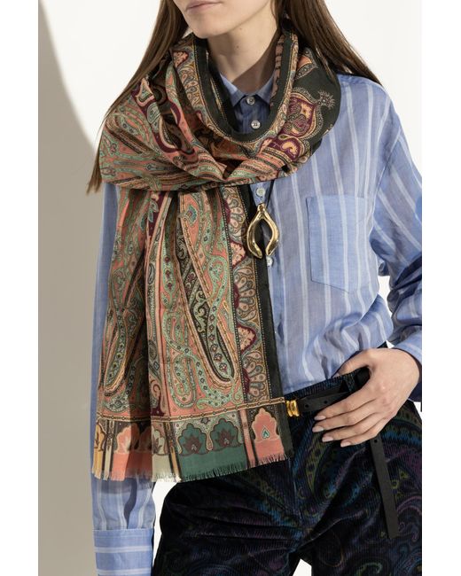 Etro Multicolor Patterned Scarf