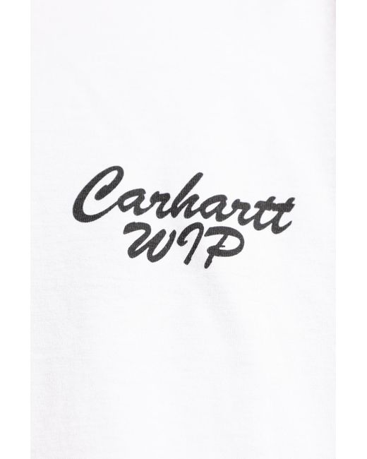 Carhartt White Printed T-shirt, for men