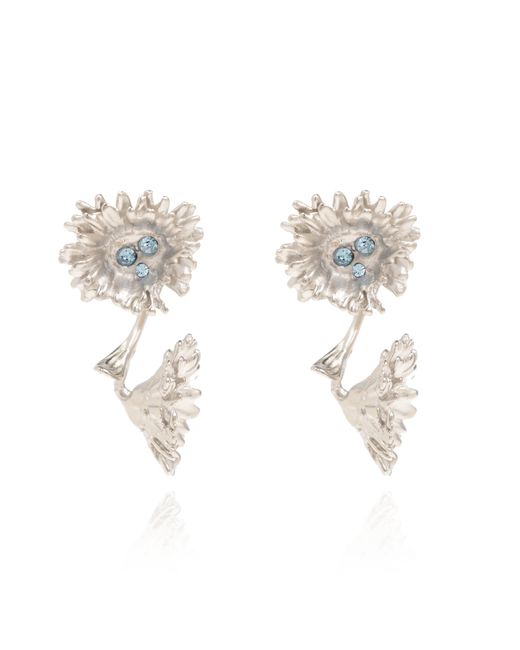 Marni Natural Earrings With Daisy Motif