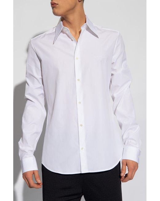 Balmain White Cotton Shirt, for men