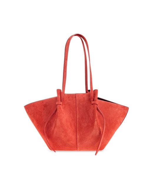Yuzefi Red Shopper Bag 'Large Mochi'