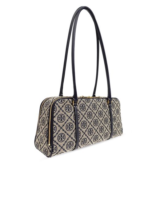 Tory Burch Black Shoulder Bag T Monogram Small