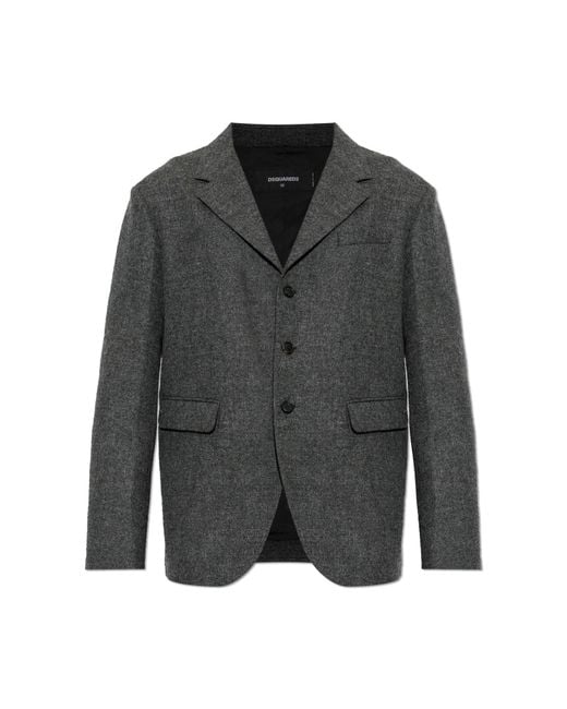 DSquared² Black Wool Blazer for men