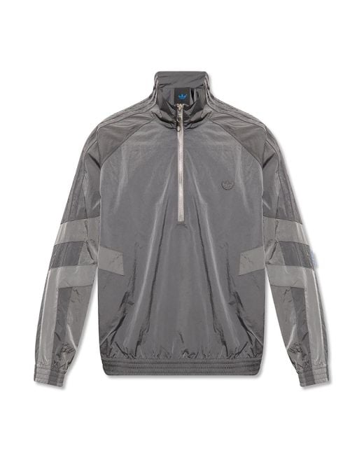 Adidas Originals Gray The 'blue Version' Collection Track Jacket for men