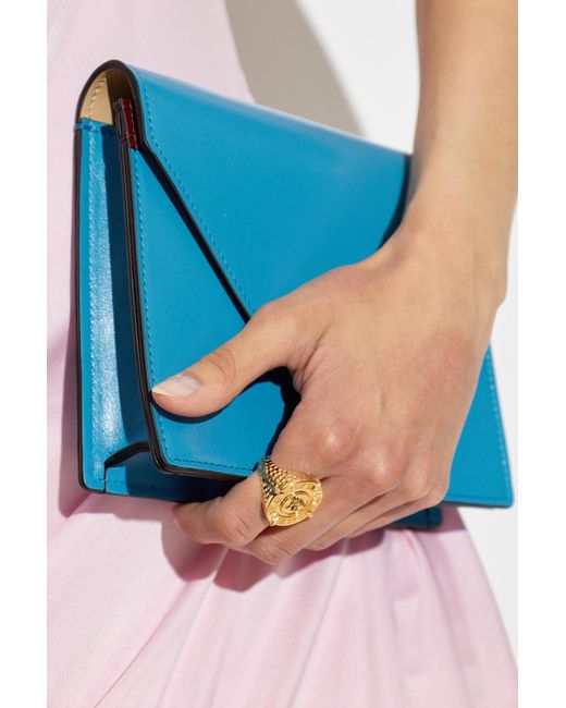 Versace Metallic Signet Ring With Medusa Head
