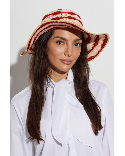 Fendi Red Cotton Hat
