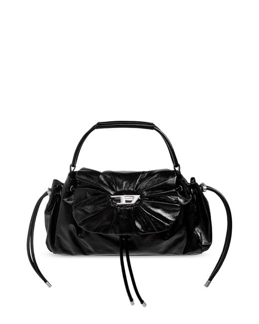 DIESEL Black 'Scrunch-D Top Handle' Bag