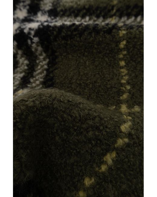 Burberry Green Wool Scarf