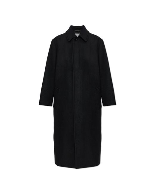 Balenciaga Black Wool Coat for men