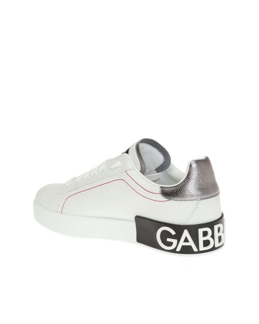 Dolce & Gabbana White Logo Sneakers