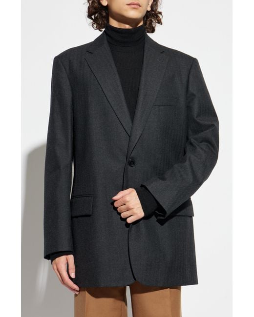 Dries Van Noten Black Blazer 'Blunt' for men