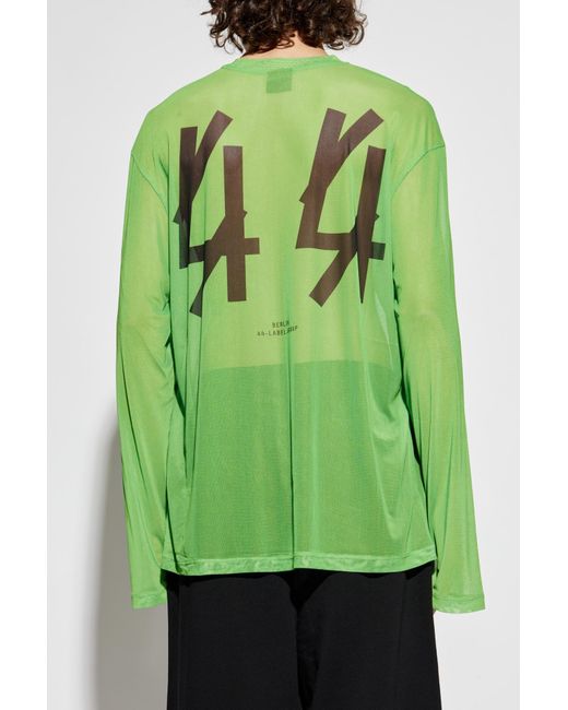 44 Label Group Green Long Sleeve T-Shirt for men