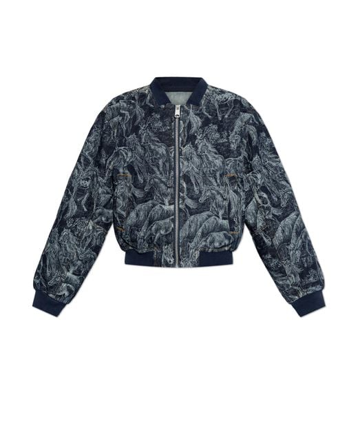 AllSaints Blue 'Kaytra' Denim Jacket