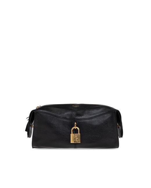 Balmain Black Shoulder Bag "Pulse" for men