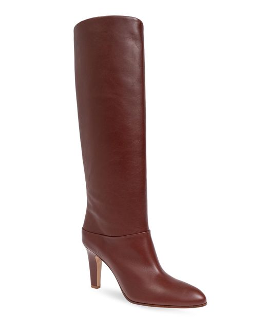 Chloé Brown Heeled Boots 'Eve'