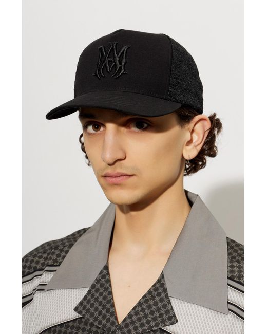 Amiri Black Baseball Cap for men