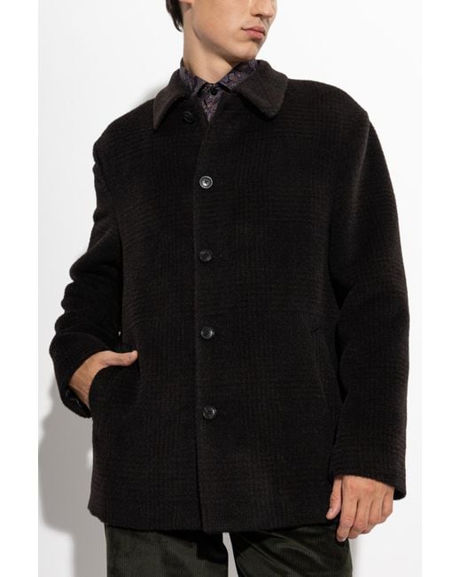 Etro Black Wool Jacket for men