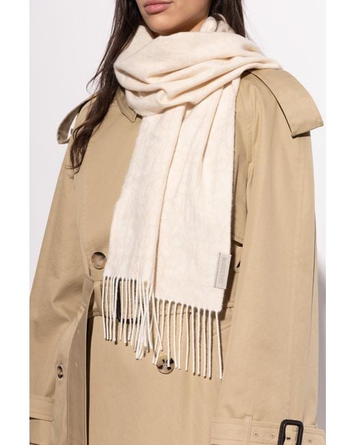 Burberry Natural Cashmere Scarf