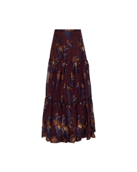 Etro Purple Skirt With Lurex Thread