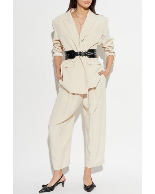 Isabel Marant White Trousers "Janice"