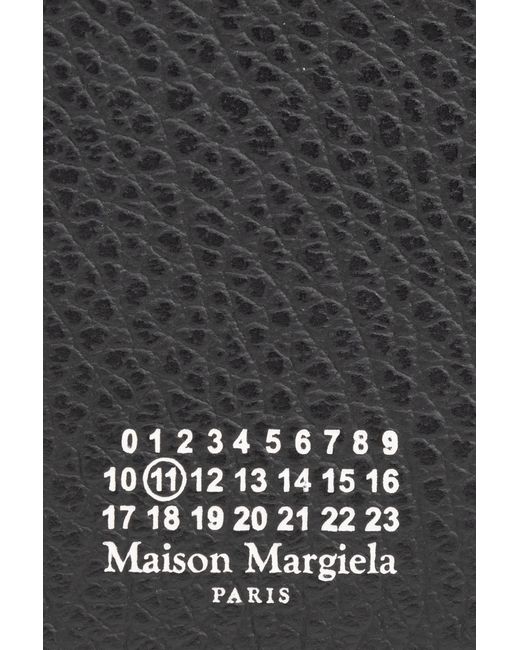 Maison Margiela Black Leather Card Holder,