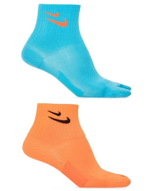 Nike Blue 'tabi' Socks Two-pack