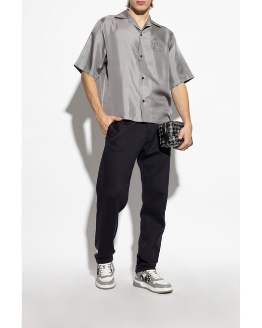 Giorgio Armani Black Tapered Leg Trousers for men