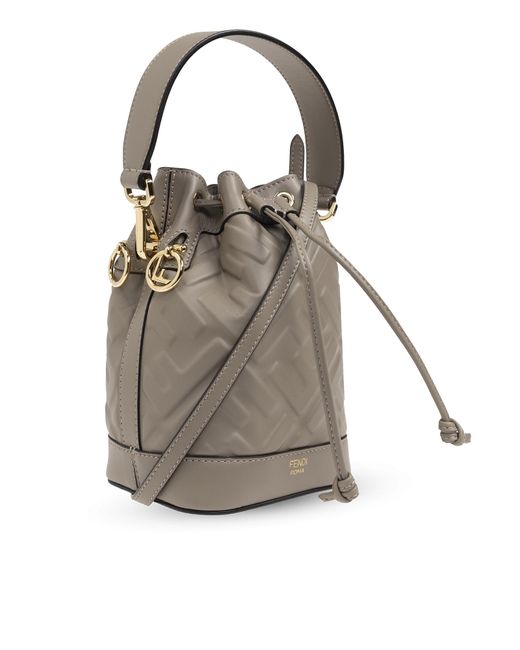 Fendi Black 'Mon Tresor Mini' Bucket Shoulder Bag