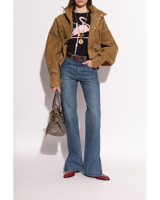 Chloé Brown Cowboy Boots "Susan"